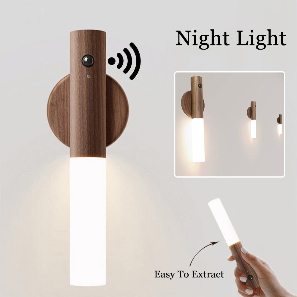 Magnetisk LED-nattlampa med rörelsesensor